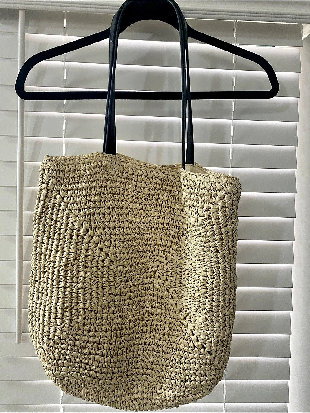 Studio Collection Woven Tote Bag in Beige